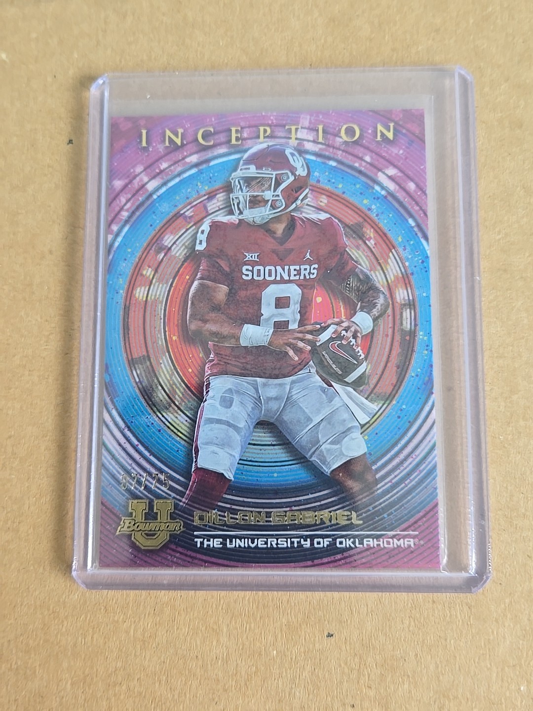 2022-23 Bowman Inception University – Dillon Gabriel #99 07 /75