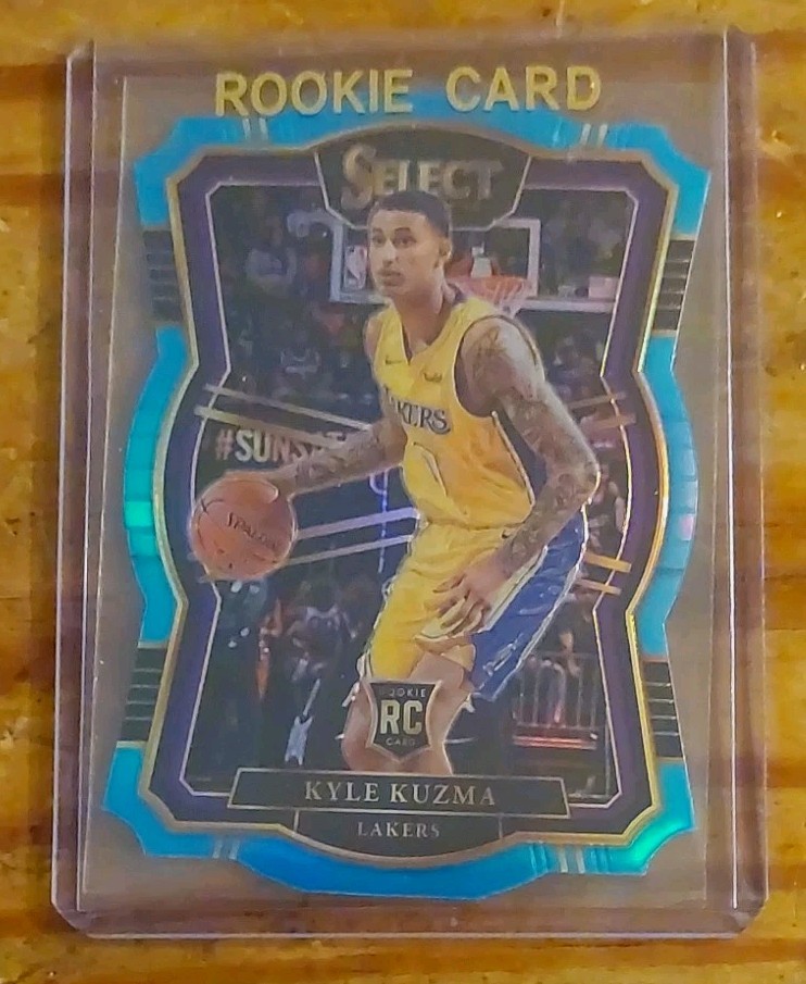 2017-18 Select Kyle Kuzma Blue Premier Level Die Cut Prizm Rookie 80 /185 #200