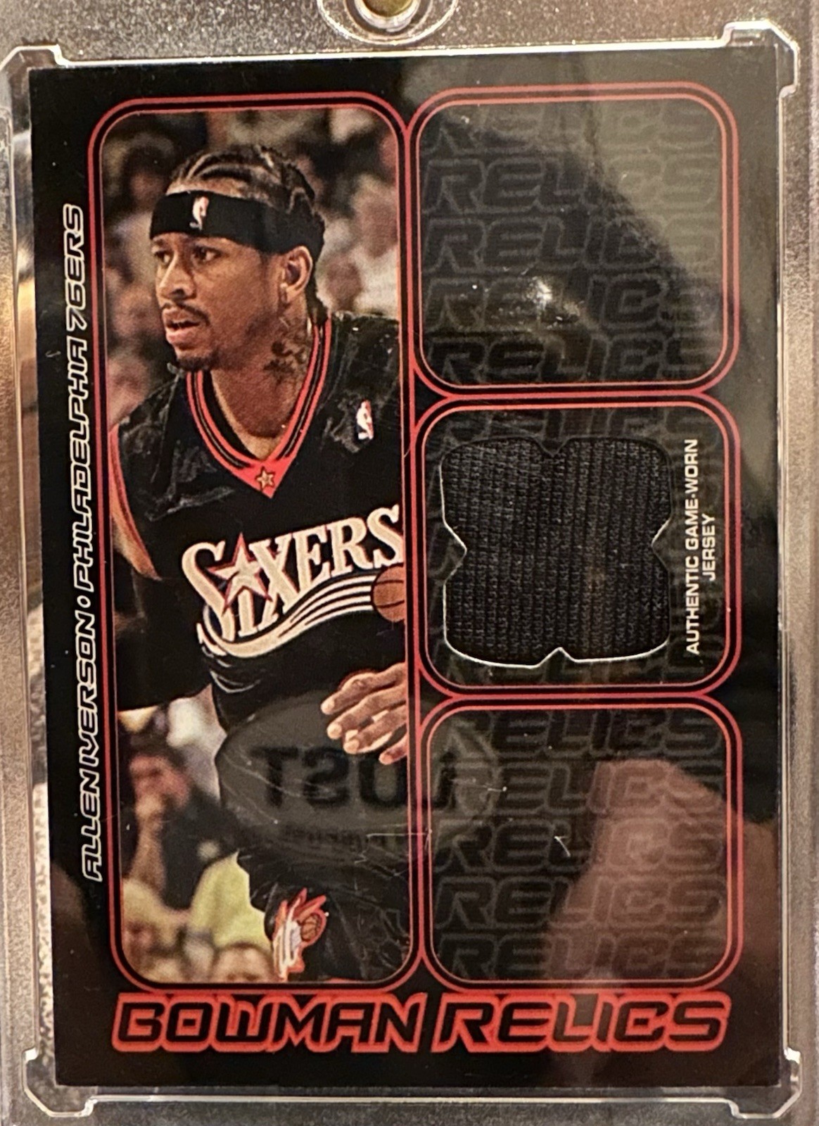 Allen Iverson 2006 Bowman DP & Stars #BR-AI Game Used Jersey