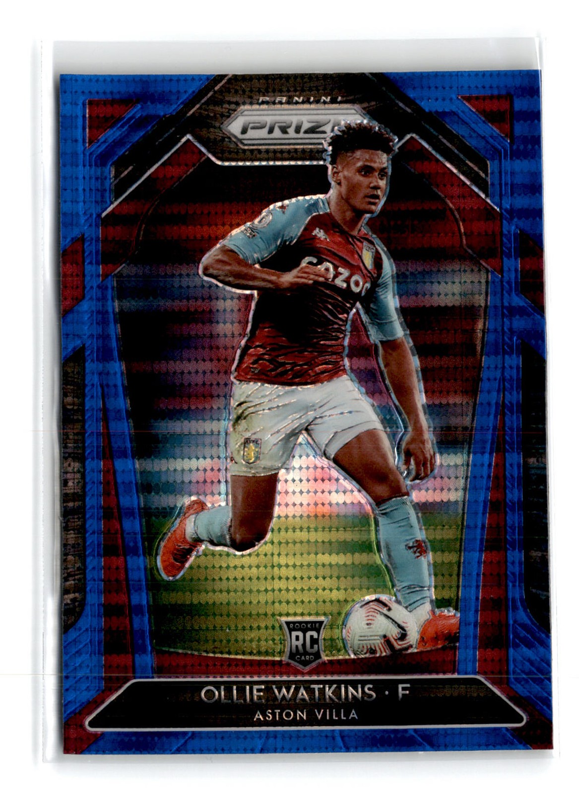 Ollie Watkins 2020-21 Panini Prizm Premier League Blue Pulsar 272 RC Aston Villa