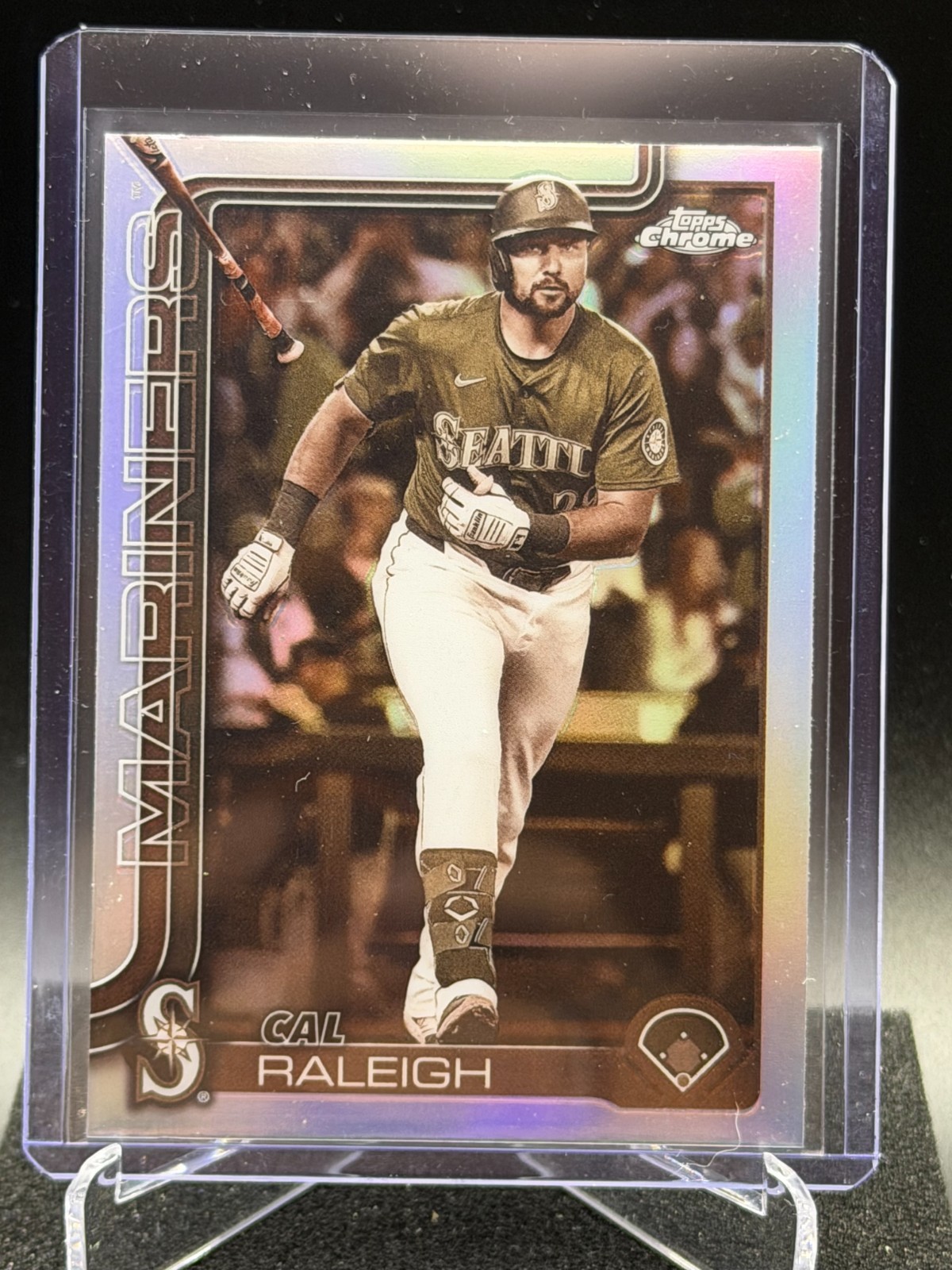 Cal Raleigh 2025 Topps Chrome Sepia Refractor #USC45 – Seattle Mariners