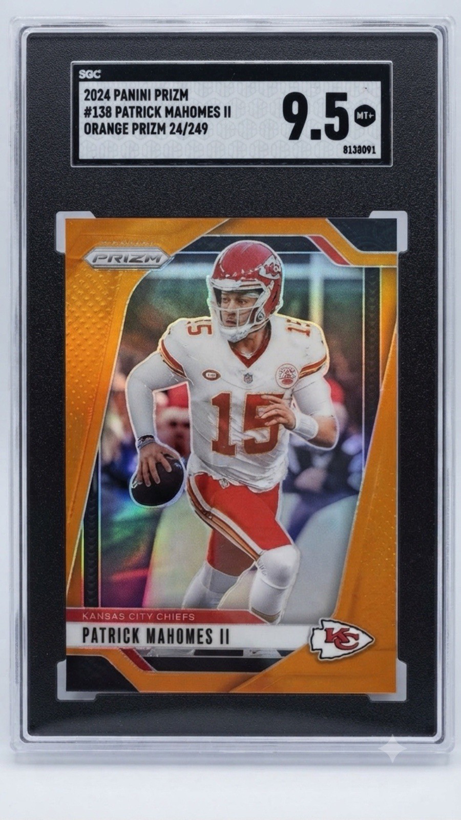 2024 Panini Prizm – Patrick Mahomes II #138 Orange Prizm /249