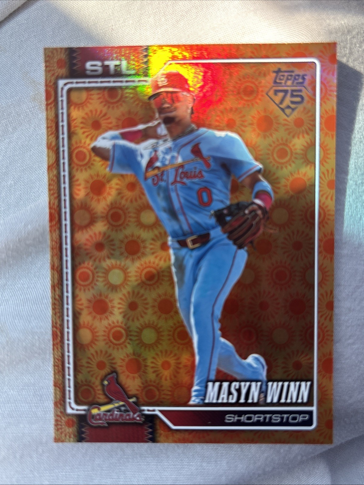 2026 Topps Series 2 Masyn Winn Orange Sun Holo Foil #526