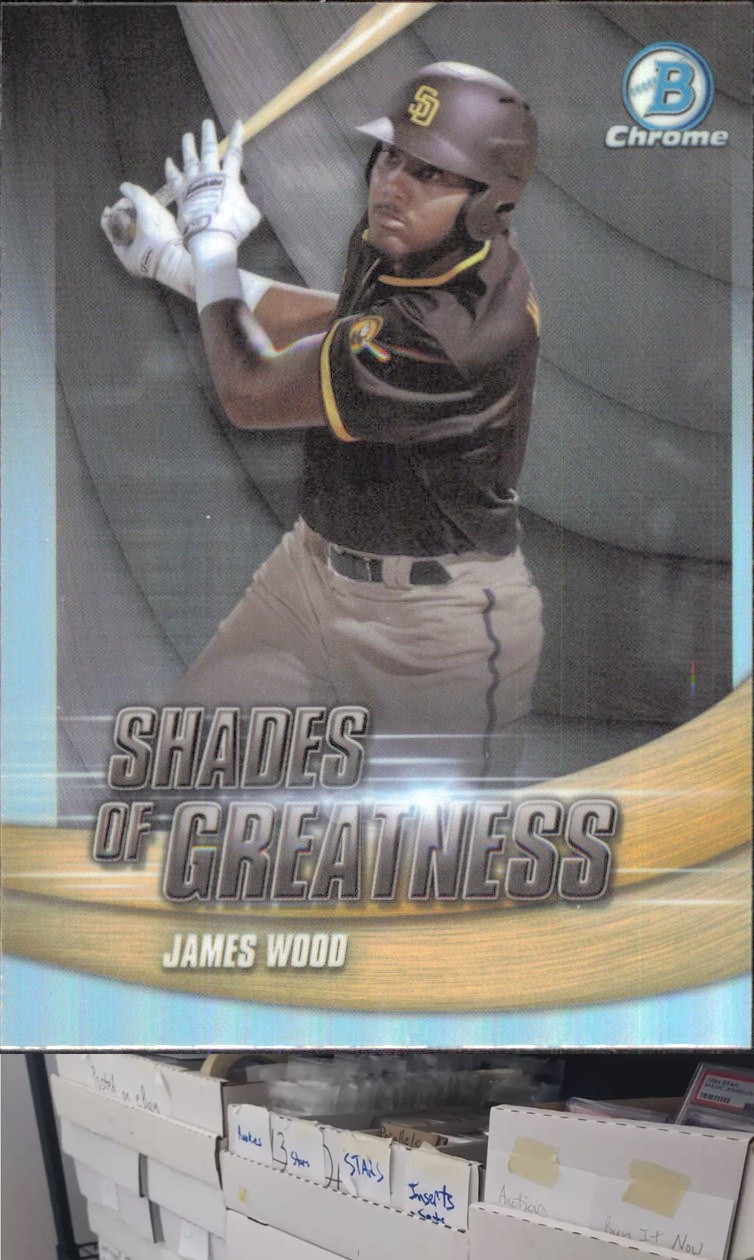 2022 Bowman Chrome #SG-17 James Wood Shades of Greatness – JL