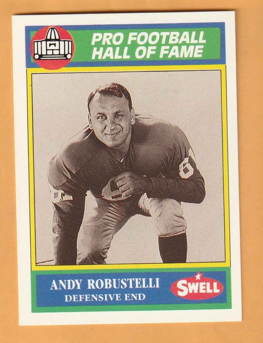 Andy Robustelli New York Giants 1990 Swell Greats #43 Stamford Connecticut 10C