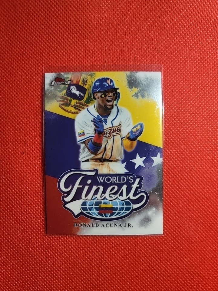 2026 Topps Finest World’s Finest Insert WF-27 Ronald Acuña Jr. WBC Venezuela