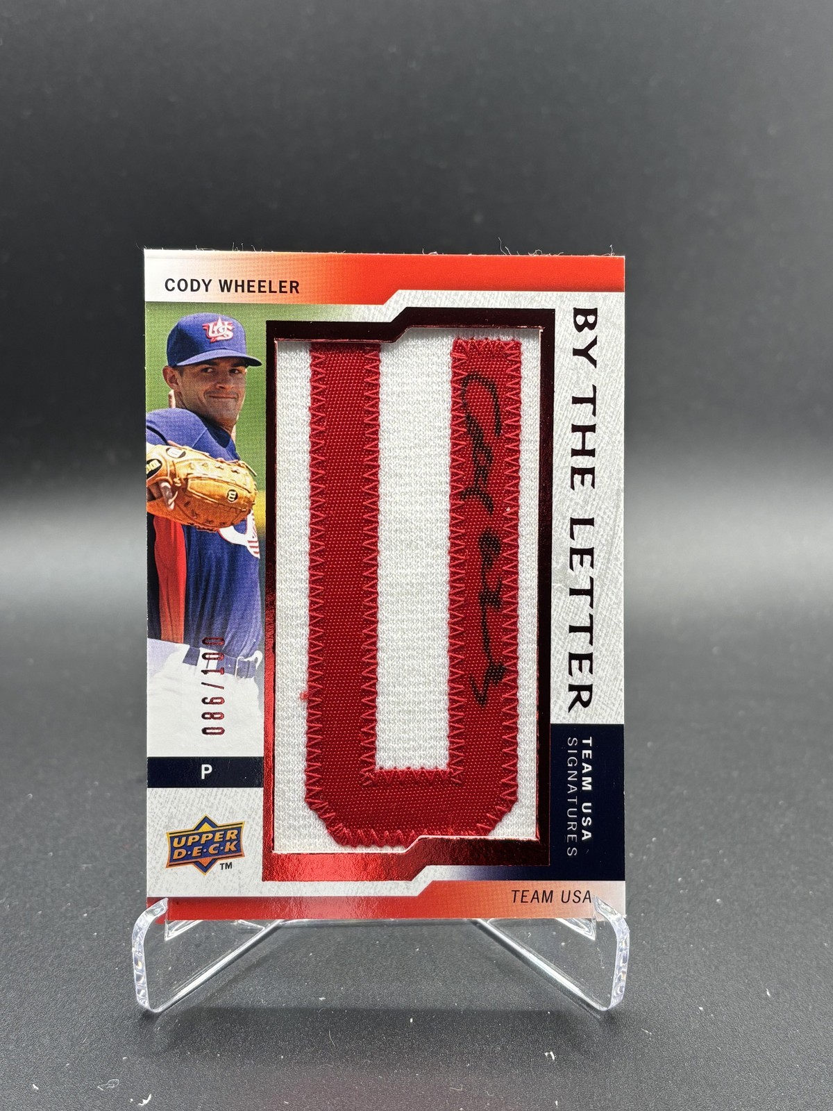 2009 Upper Deck Signature Stars #BTLU-CW Cody Wheeler USA Letter Auto #/100