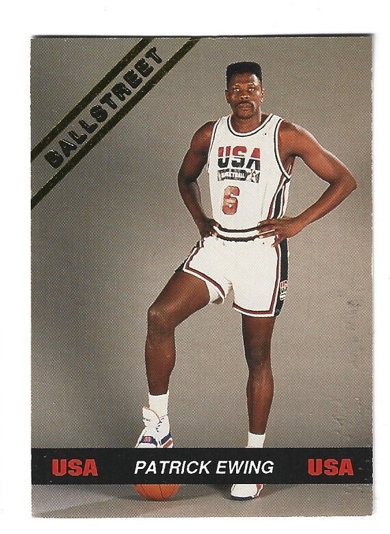 D 1992 Ballstreet Basketball Patrick Ewing USA Olympic #V2 #5 EXC