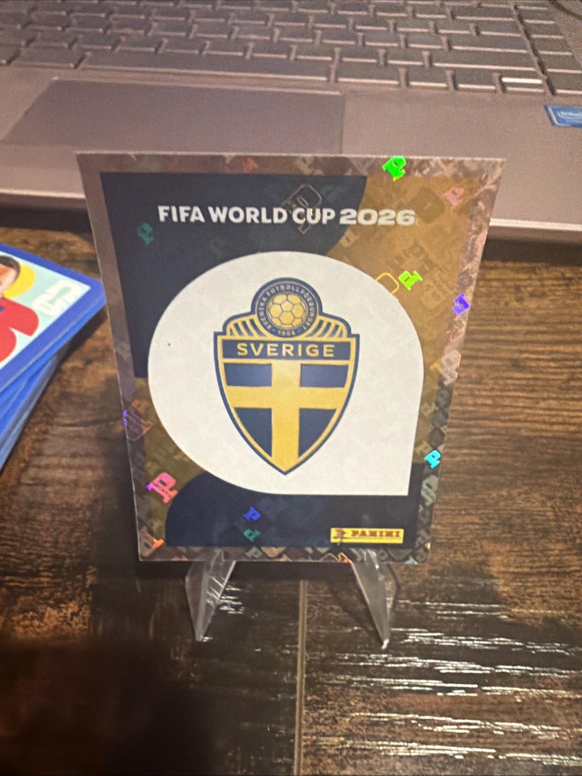 Panini FIFA 2026 World Cup Sweden Team Crest FOIL HOLO Sticker SWE 1
