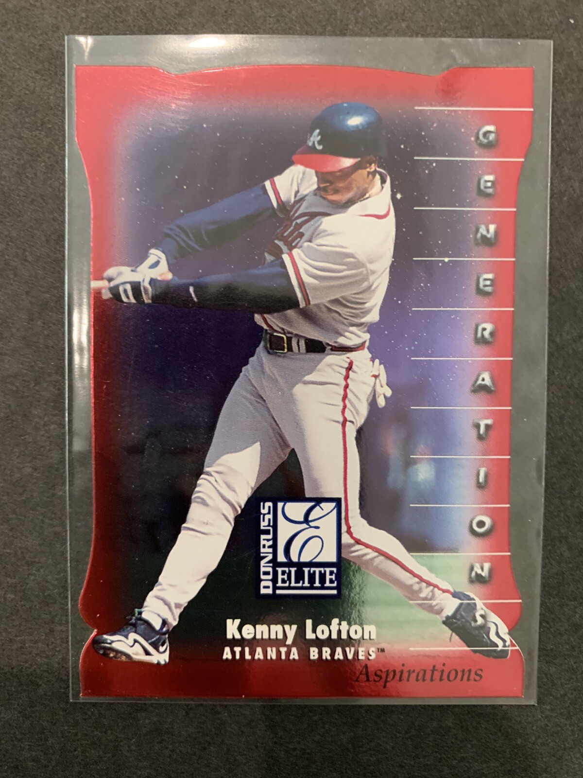 1998 Donruss Elite Baseball Aspirations #134 Kenny Lofton GEN /750 Braves