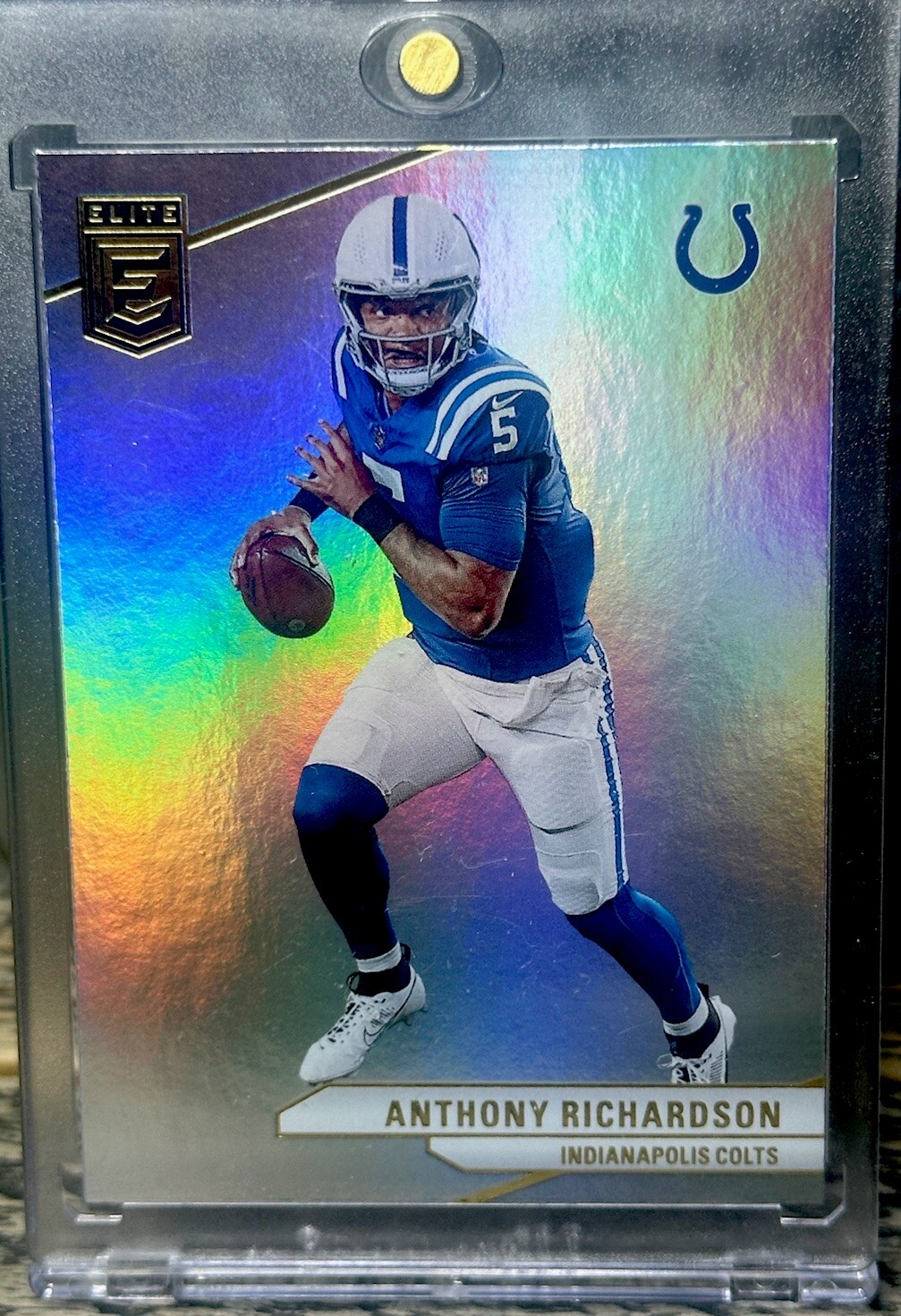 Anthony Richardson RAINBOW HOLO SP RARE PANINI SILVER INVESTMENT CARD ROY