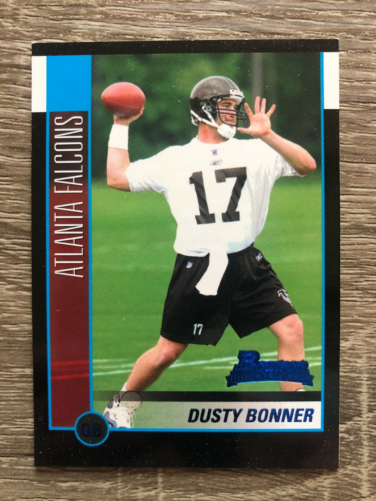 2002 Bowman DUSTY BONNER Football’s Dirtiest Funniest Name Real NFL Trading Card