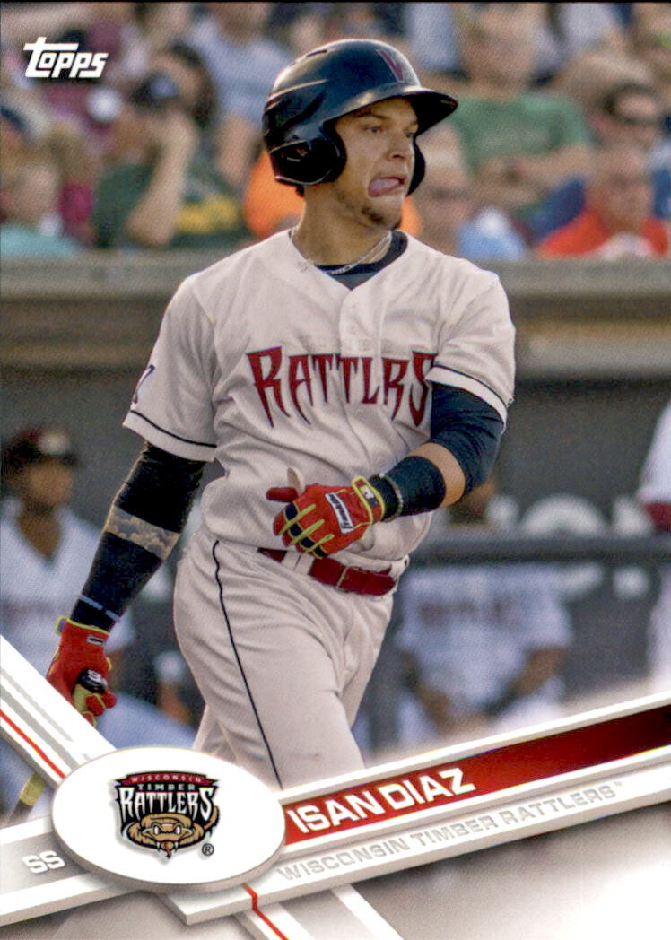 2017 Topps Pro Debut #37 Isan Diaz Rookie Wisconsin Timber Rattlers Brewers RC