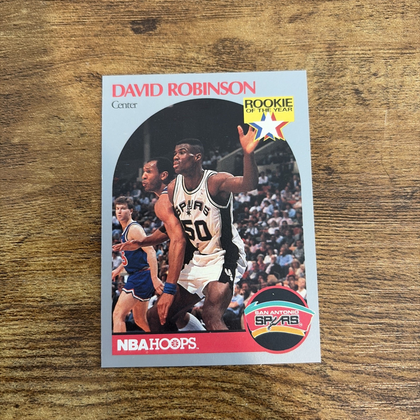 1990-91 NBA Hoops – David Robinson #270 Rookie of the Year San Antonio Spurs