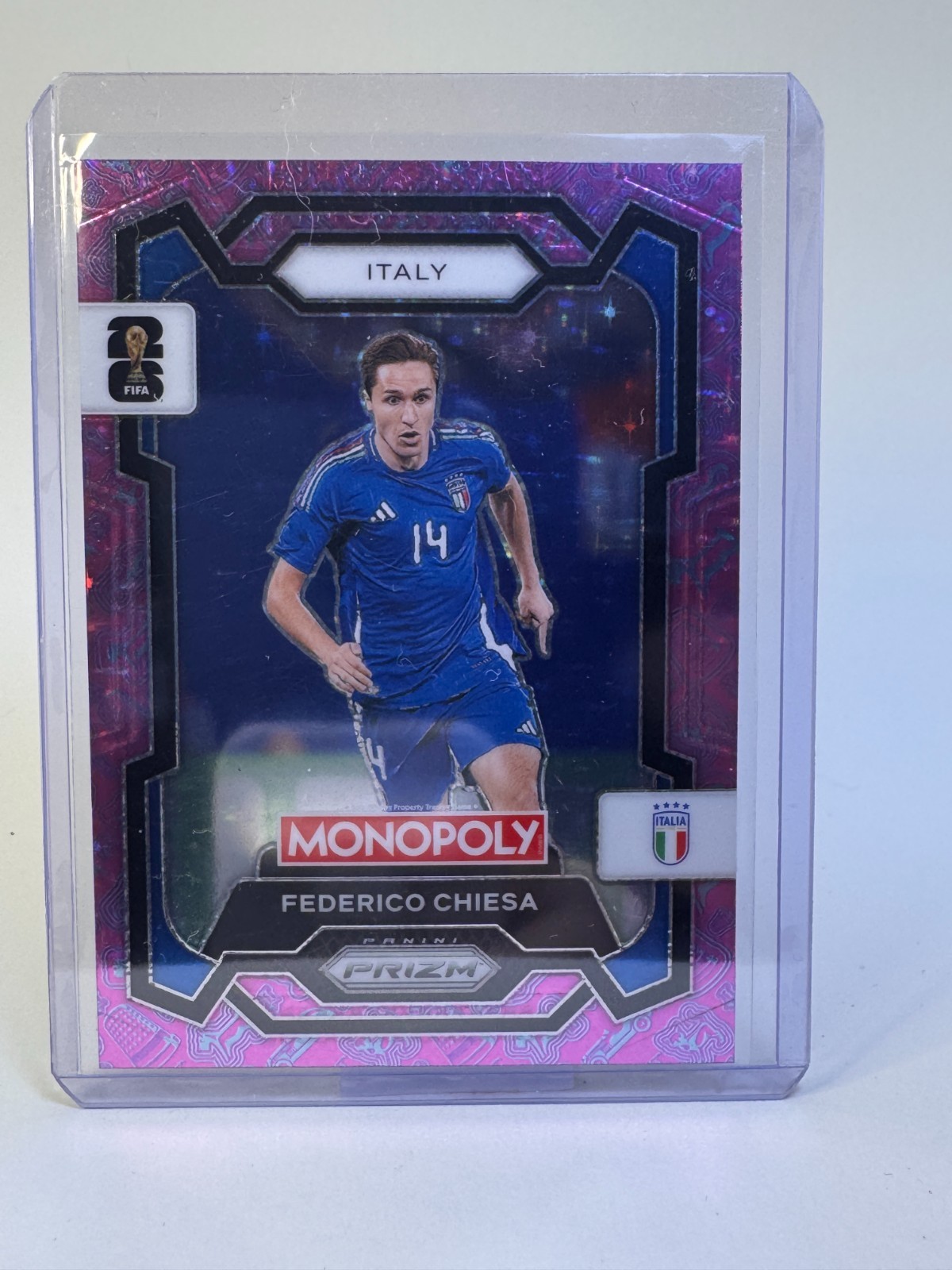 2026 Panini Monopoly World Cup Italy Federico Chiesa Pink Tokens