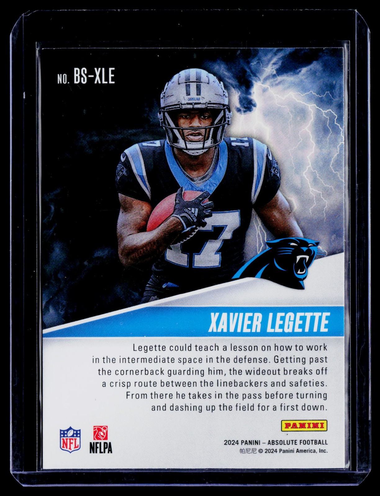 2024 Panini Absolute #BS-XLE Xavier Legette By Storm