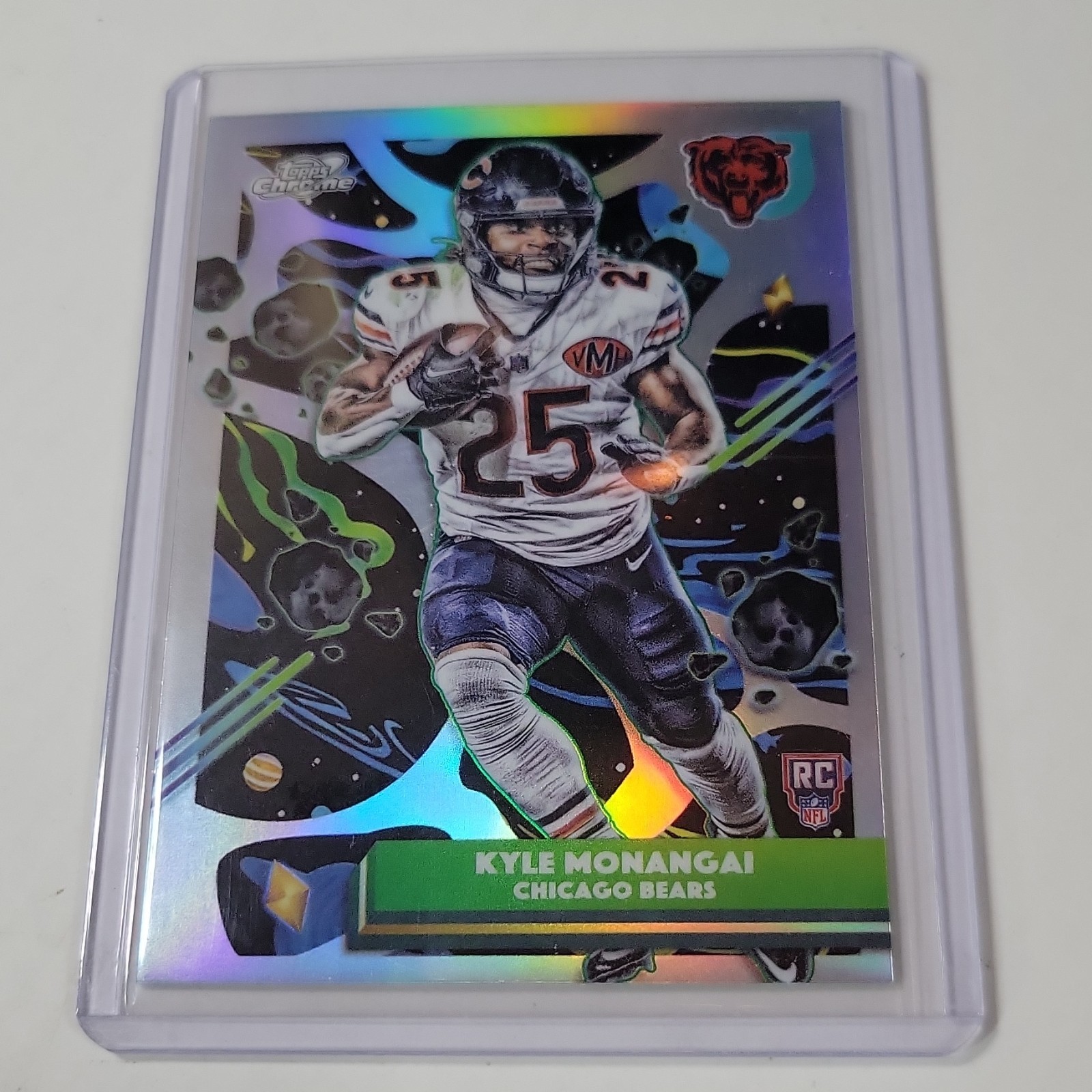 💎Topps 2025 Topps Chrome Kyle Monangai Rookie Refractor #118 Chicago Bears💎