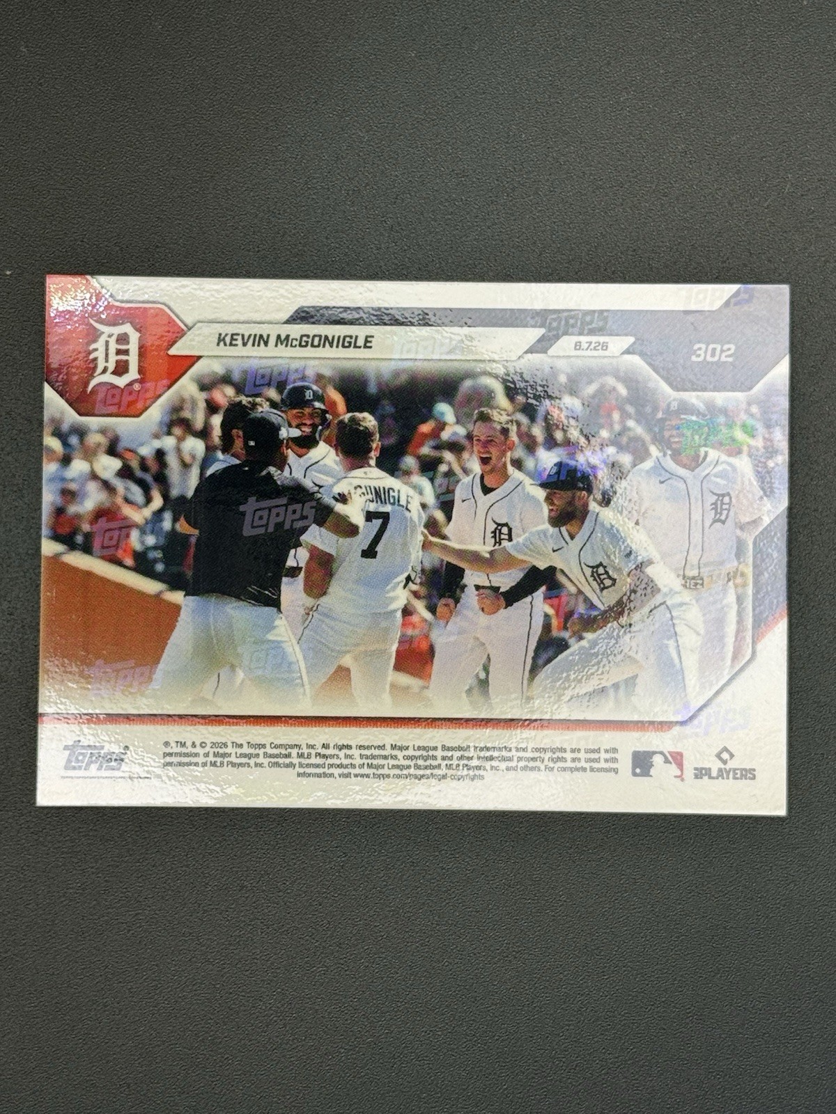2026 Topps NOW – Kevin McGonigle #302 – 1st Walk-Off Rookie – See Description