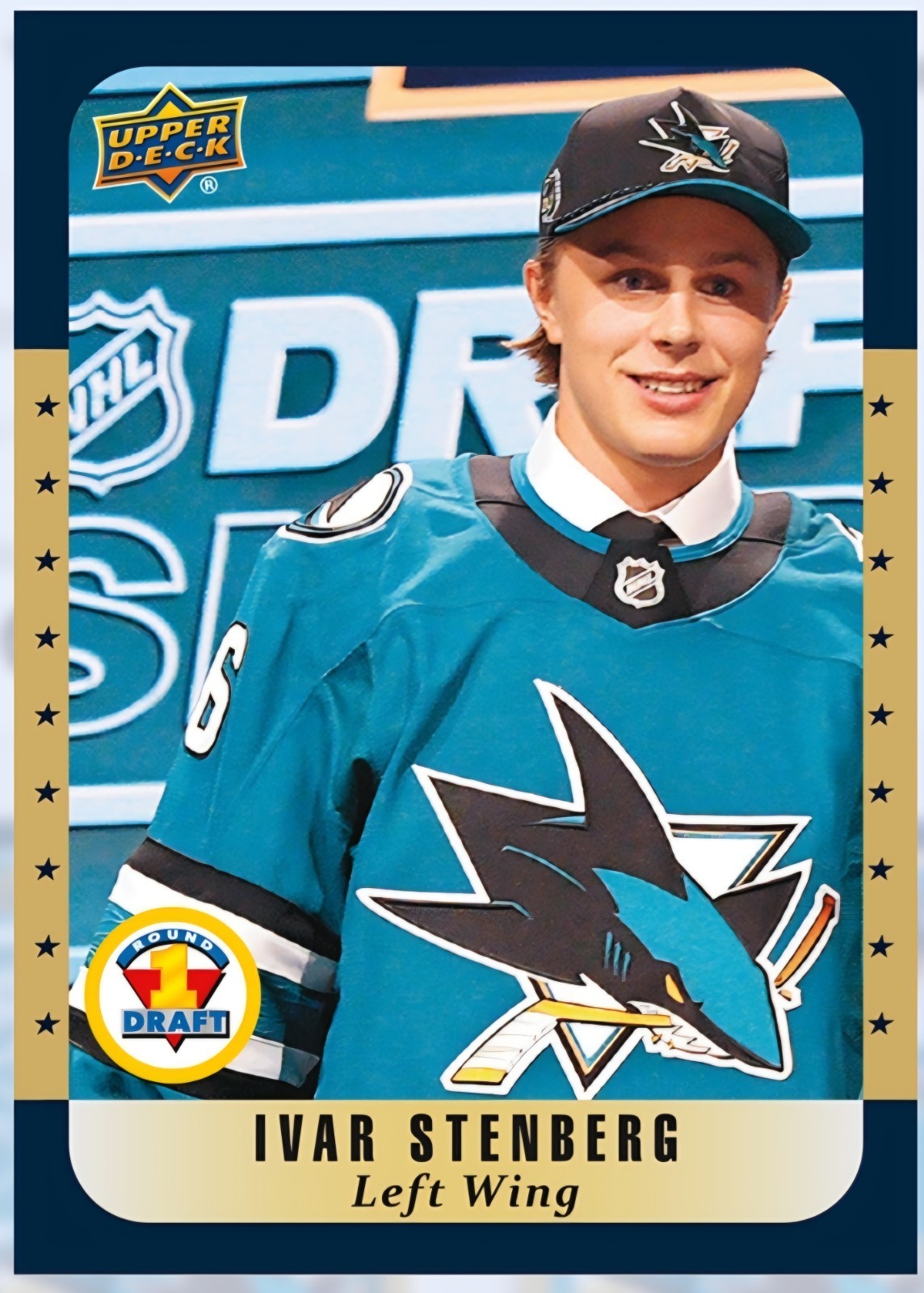 Epack 2026 Upper Deck NHL DRAFT #FDR-IS GOLD IVAR STENBERG EPACK Sharks