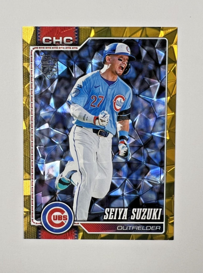 2026 Topps S2 Seiya Suzuki Gold Refractor /50 #685 NM Chicago Cubs