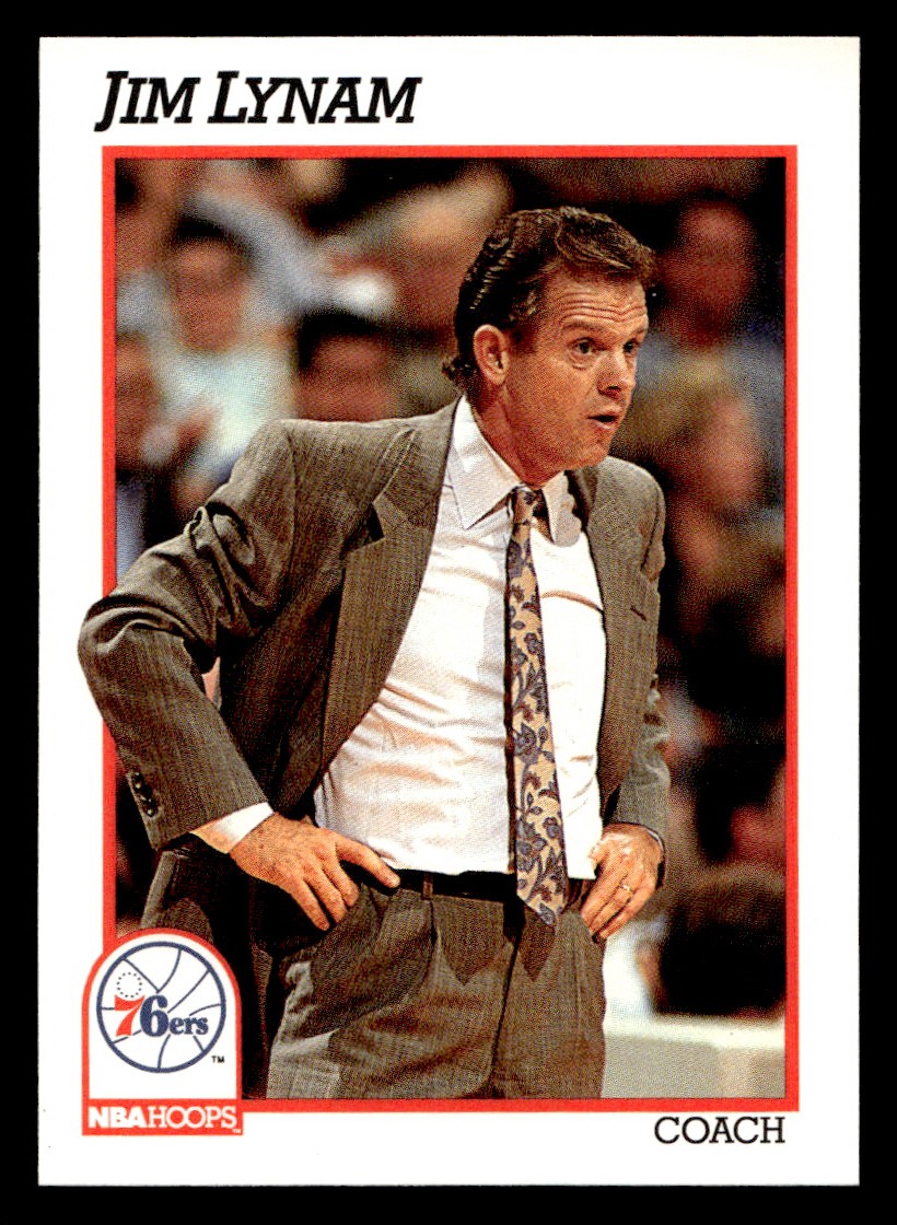 1991-92 NBA Hoops – Jim Lynam #240 Basketball Sports Card Raw Trading Card
