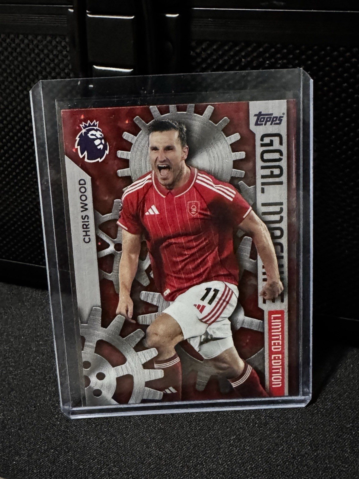 2025-26 Topps Premier League Chris Wood Goal Machine Limited Edition GM-3 card