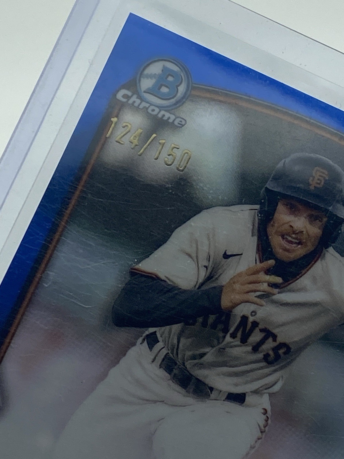 Vaun Brown 2023 Bowman Chrome /150 Auto True Blue Refractor 1st Bowman
