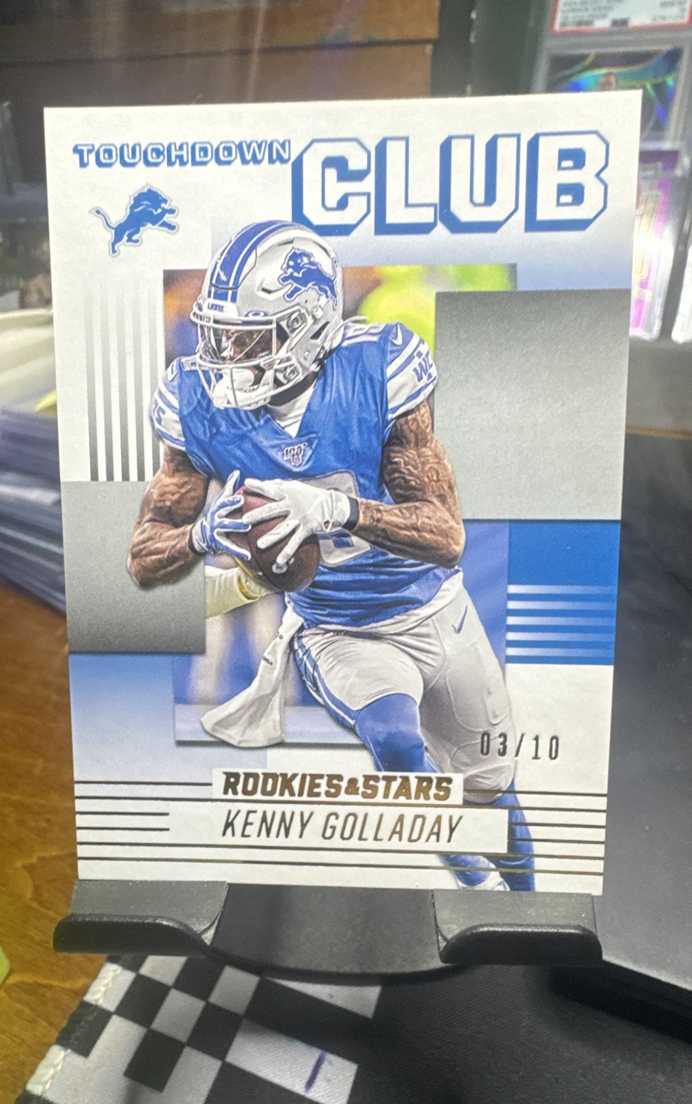 2020 Panini Rookies & Stars – Touchdown Club Kenny Golladay #TC-8 Gold /10