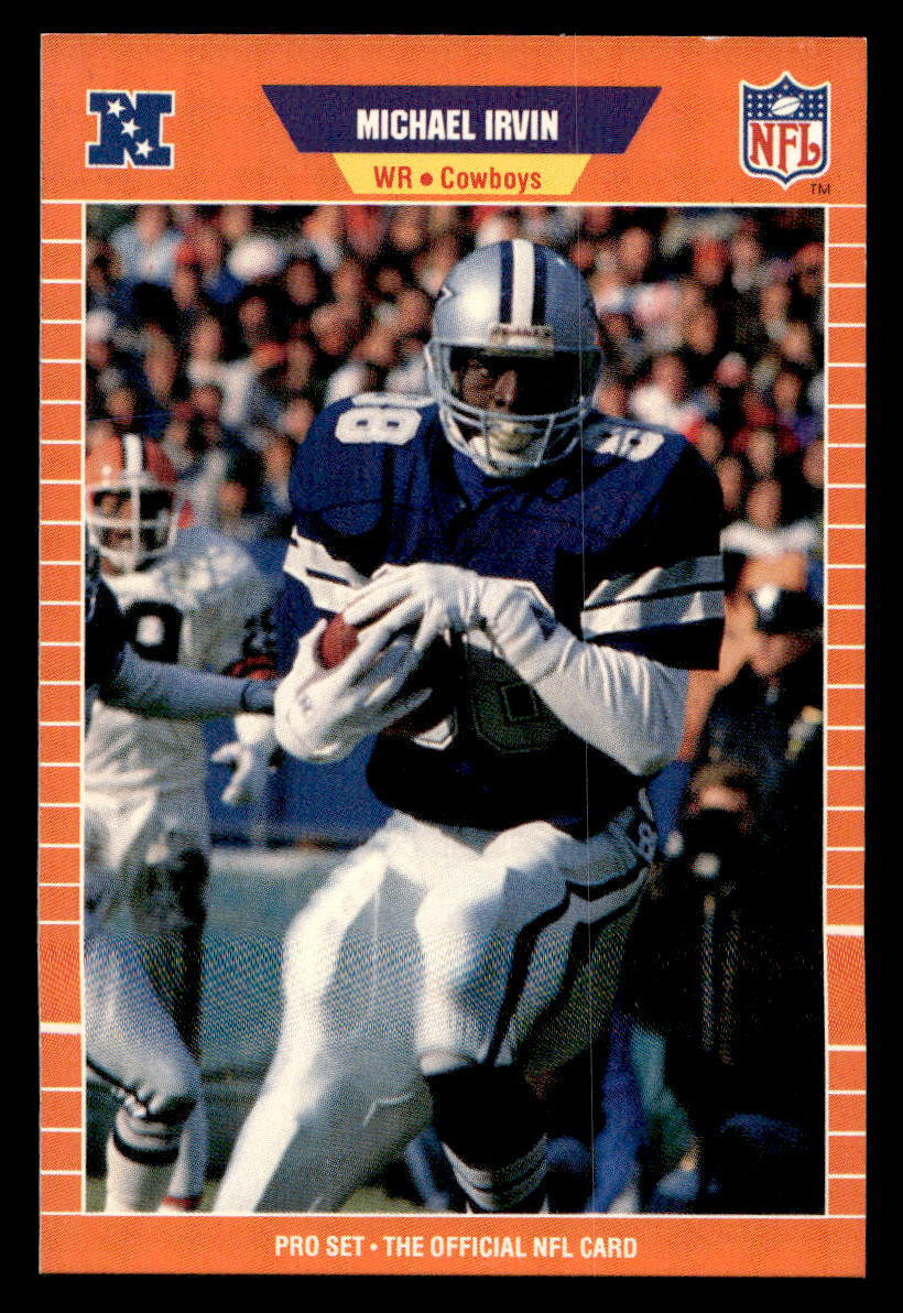 1989 Pro Set #89 Michael Irvin Rookie Card RC