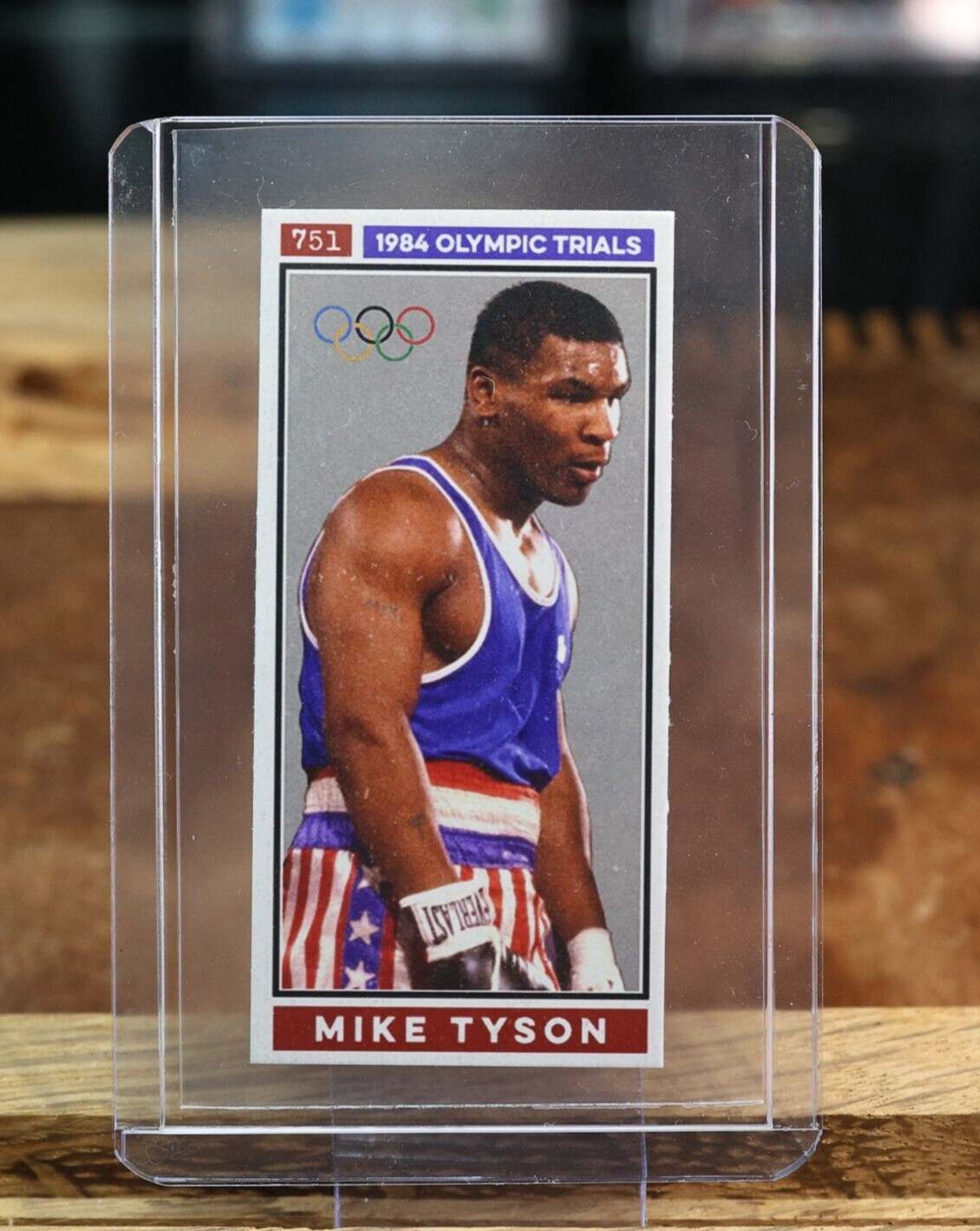 1984 Mike Tyson Rookie RC Olympics Supermini card