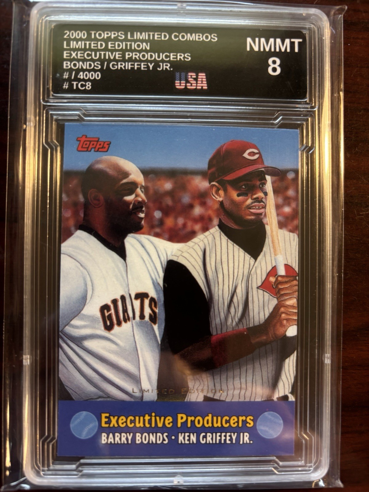 G384 2000 Topps LIMITED EDITION Combos TC8 Exec Producers Bonds Griffey DDGC 8