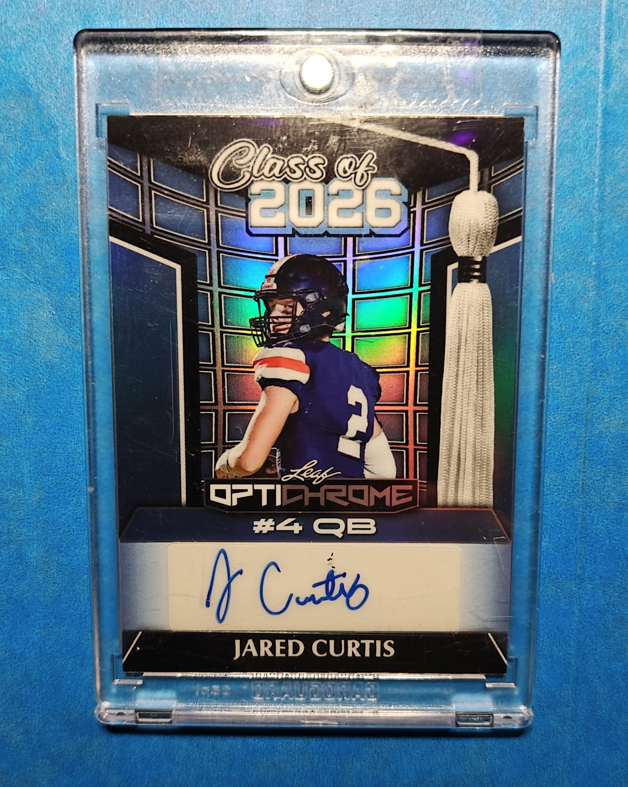 2025 Leaf Optichrome Class of 2026 7/7 Jared Curtis Auto 13u1