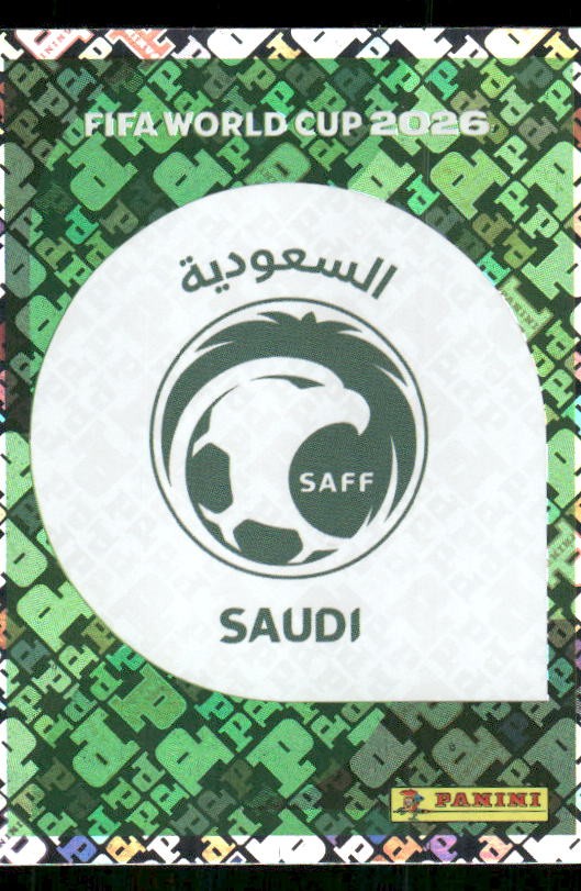 2026 Panini FIFA World Cup Stickers Saudi Arabia #KSA1 Emblem FOIL