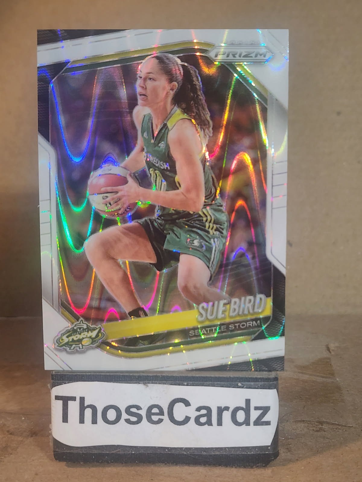 2025 Panini Prizm WNBA White Seismic Prizm #38 Sue Bird