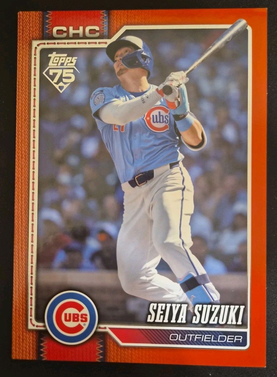 2026 Topps Series 2 Seiya Suzuki Red Foil /5 Oversized 5×7 Cubs SSP
