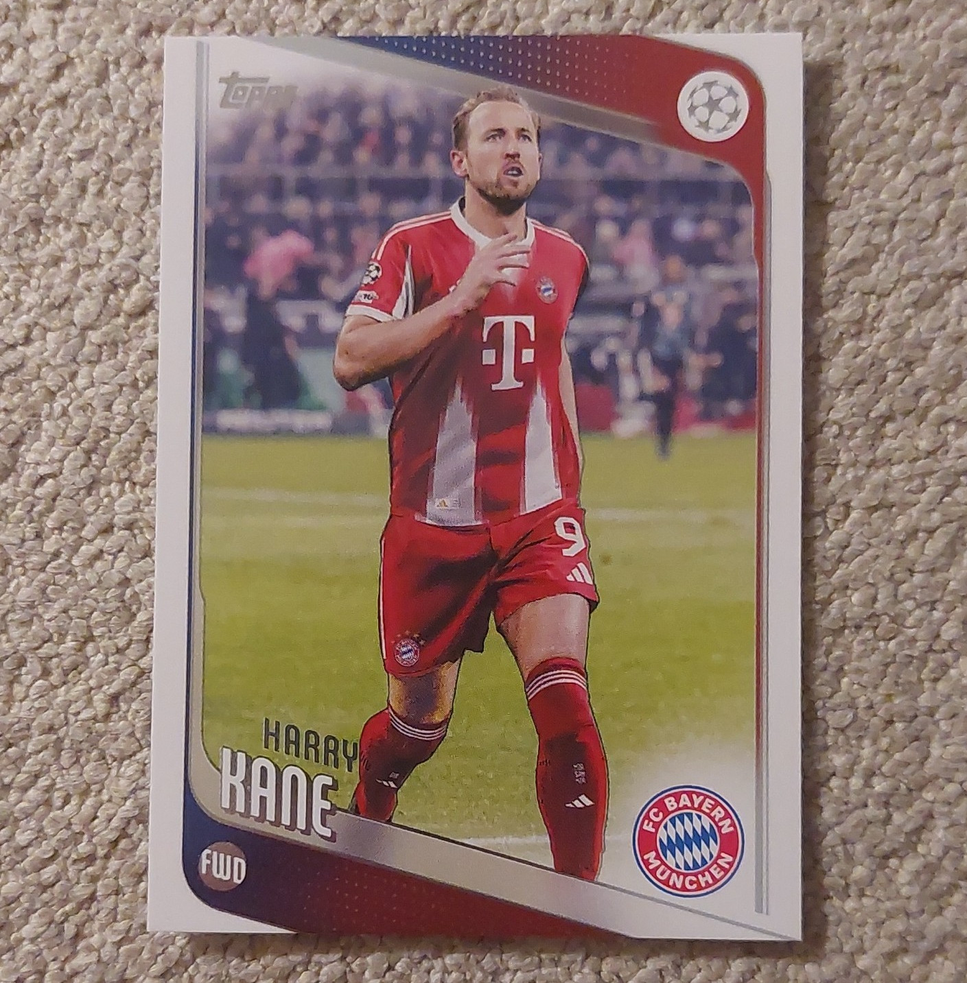 Topps 2025-26 UEFA Club Competitions Harry Kane #182 FC Bayern Base Set