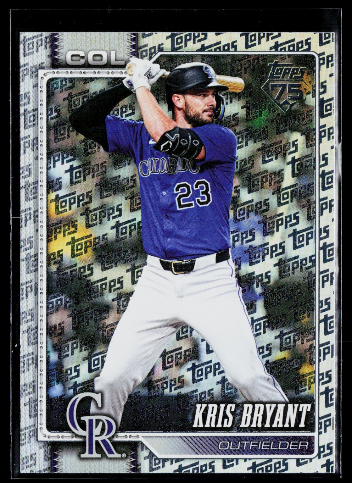 2026 Topps #428 Kris Bryant Topps Foil Pattern