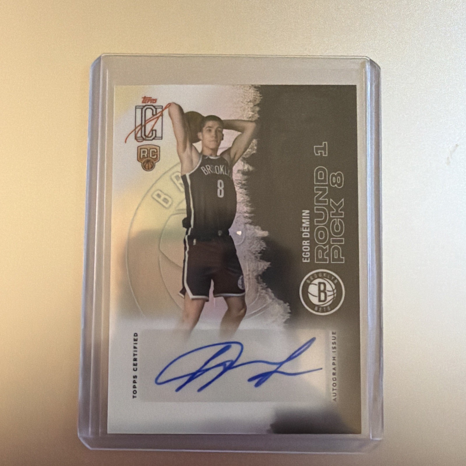 2025-26 Topps Signature Series-Egor Demin Rookie Class Chrome Auto-Brooklyn Nets