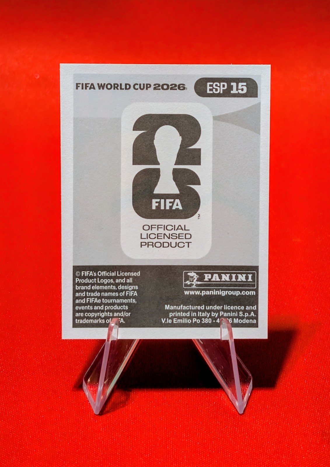 🇪🇸Lamine Yamal (Spain) 2026 Panini FIFA World Cup Sticker #ESP 15