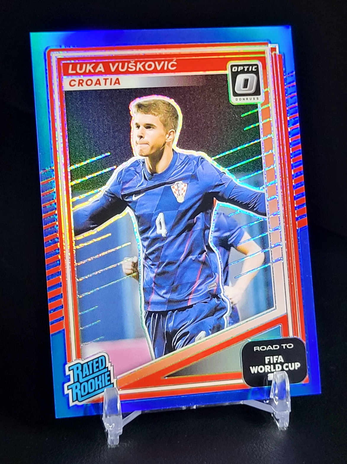 Luka Vuskovic – 2025-26 Donruss Optic Fifa World Cup Rated Rookie #215 Blue 1/75