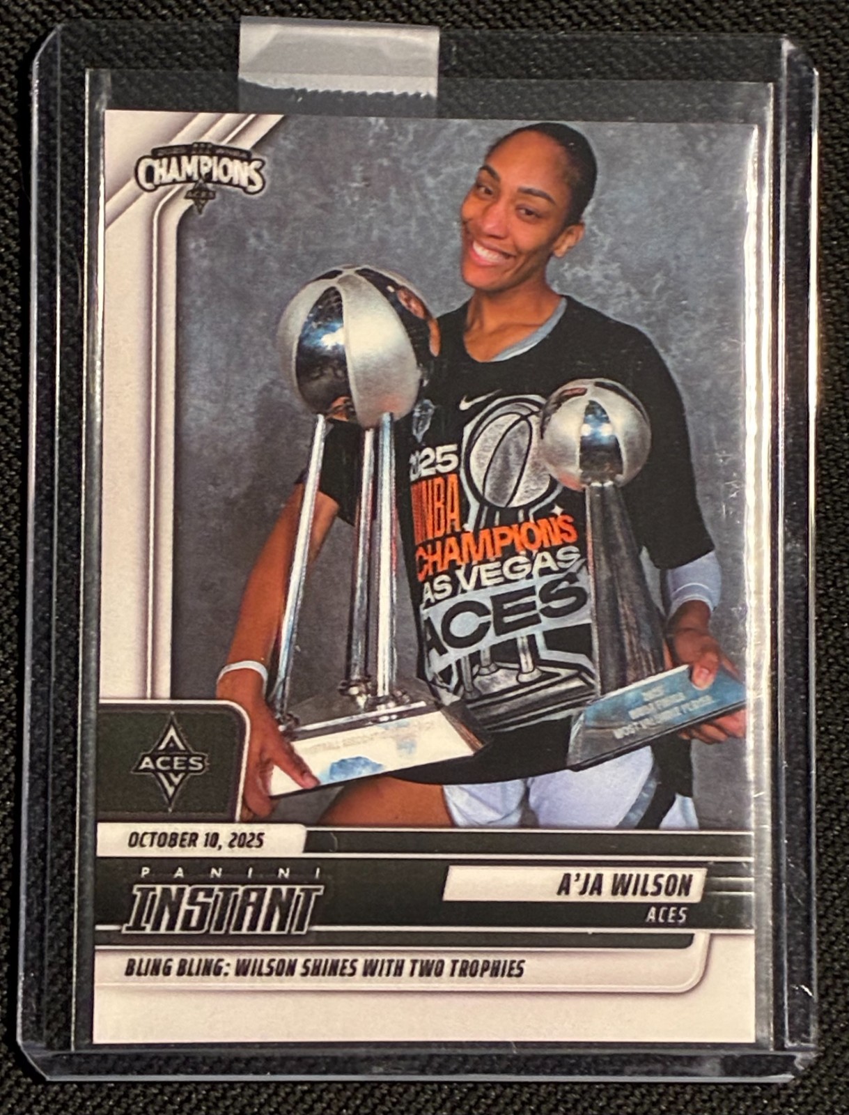 A’ja Wilson 2025 Panini Instant WNBA Champions #328 ACES /193