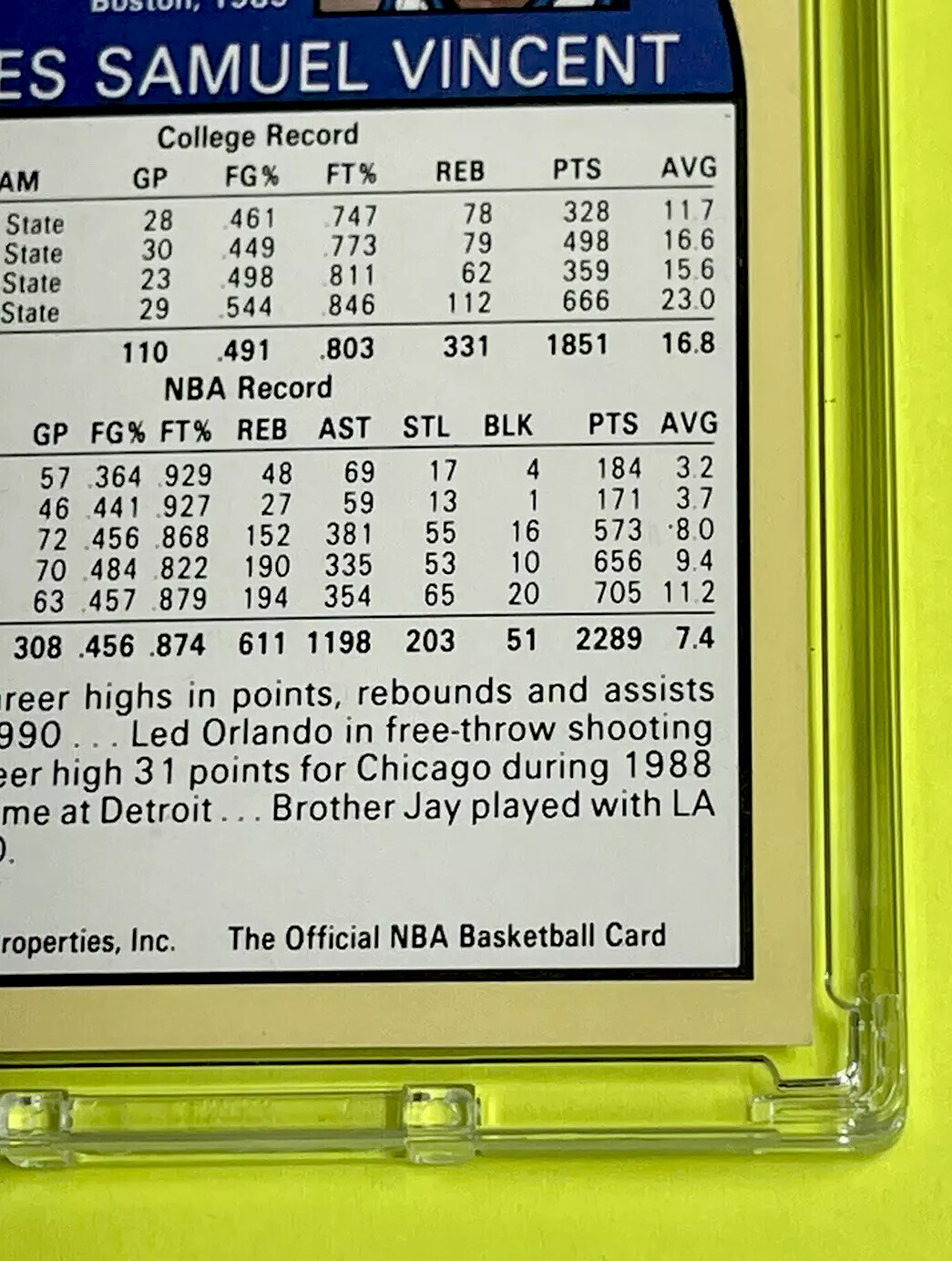 Michael Jordan Card AUTHENTIC – Wearing BULLS JERSEY #12 – STOLEN JERSEY NIGHT