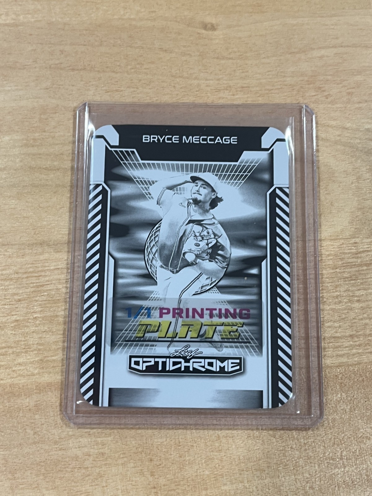 Bryce Meccage 2025 Leaf Optichrome Baseball 1/1 Printing Plate