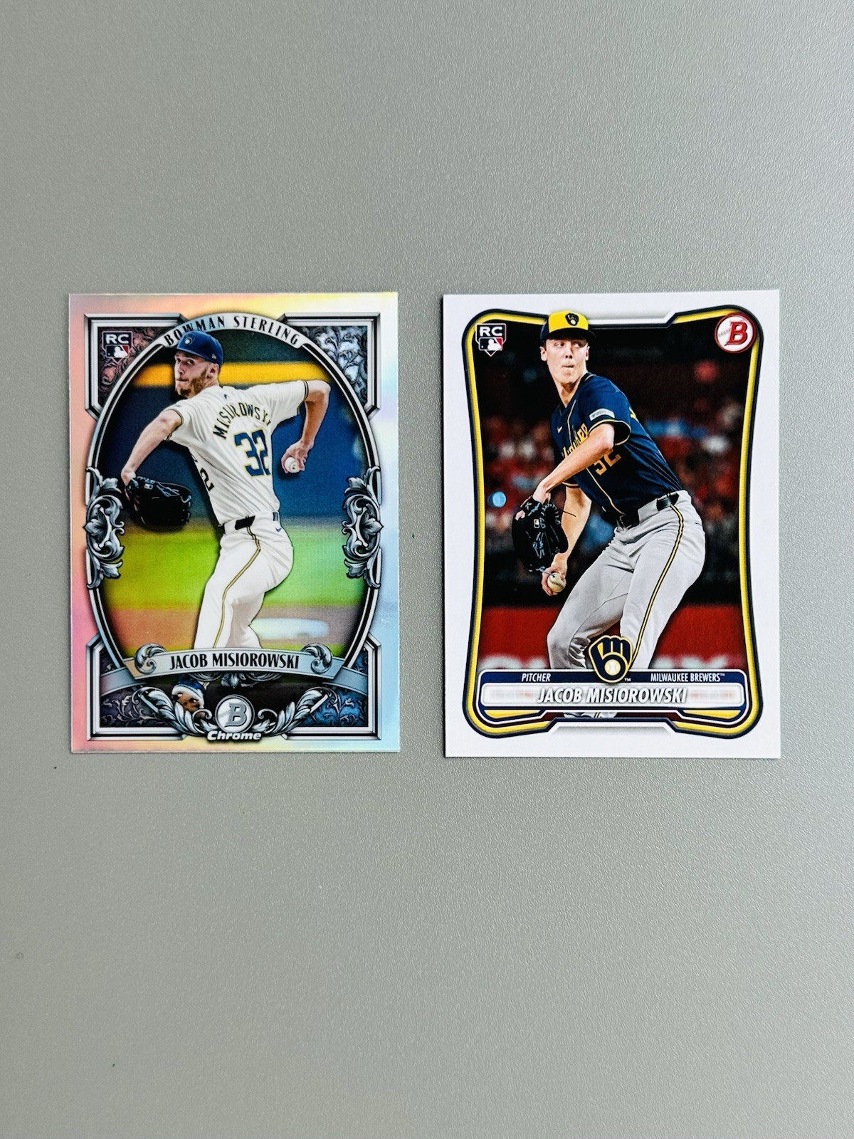 2026 Bowman Chrome Sterling – Jacob Misiorowski – Rookie + Paper RC MINT 🔥🔥