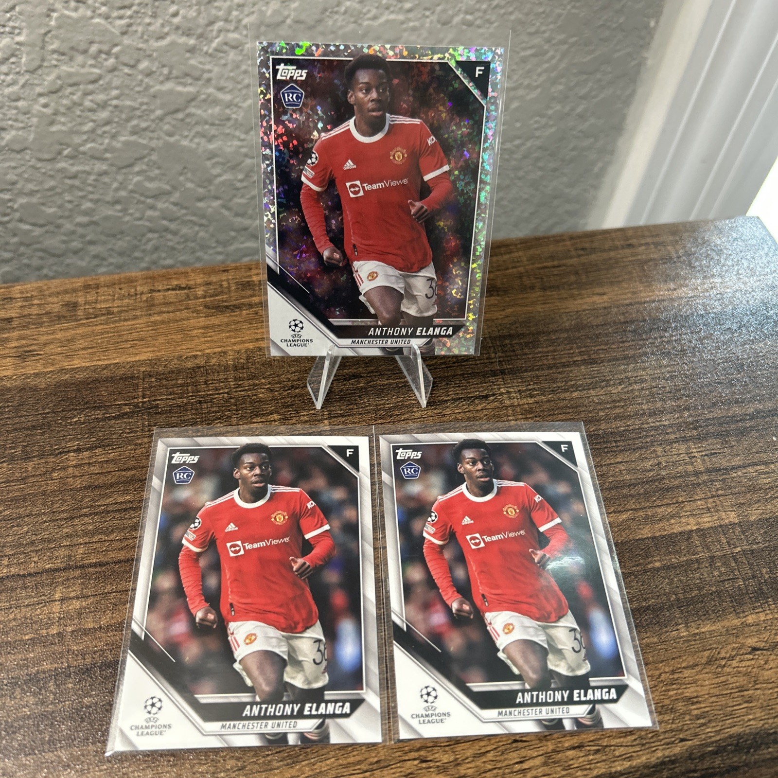 3 2021-22 Topps UEFA Champions League Anthony Elanga RC #154 Manchester United