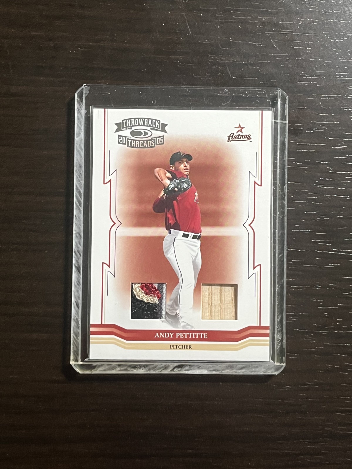 ANDY PETTITTE 2005 Donruss Throwback Threads DUAL PRIME PATCH & BAT 1/5 Bookend!