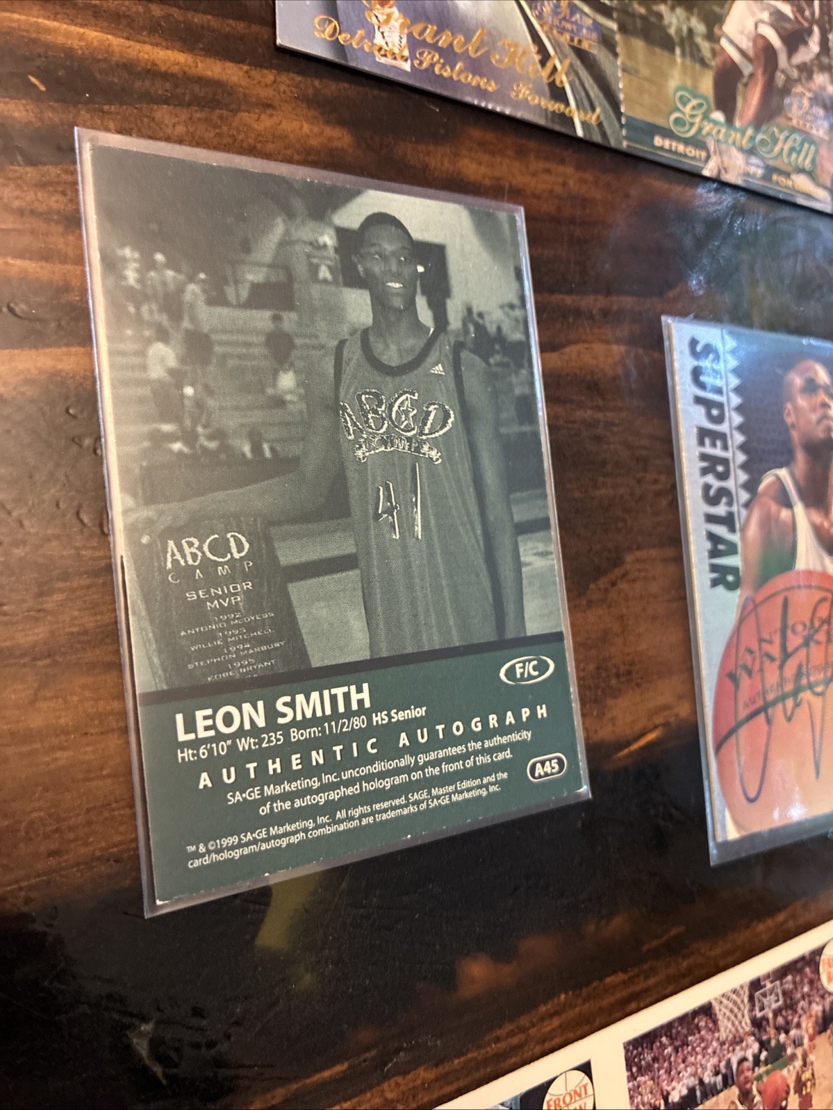 NBA Trading Cards. 3 Official Autographed Cards Vintage 1990 ‘s
