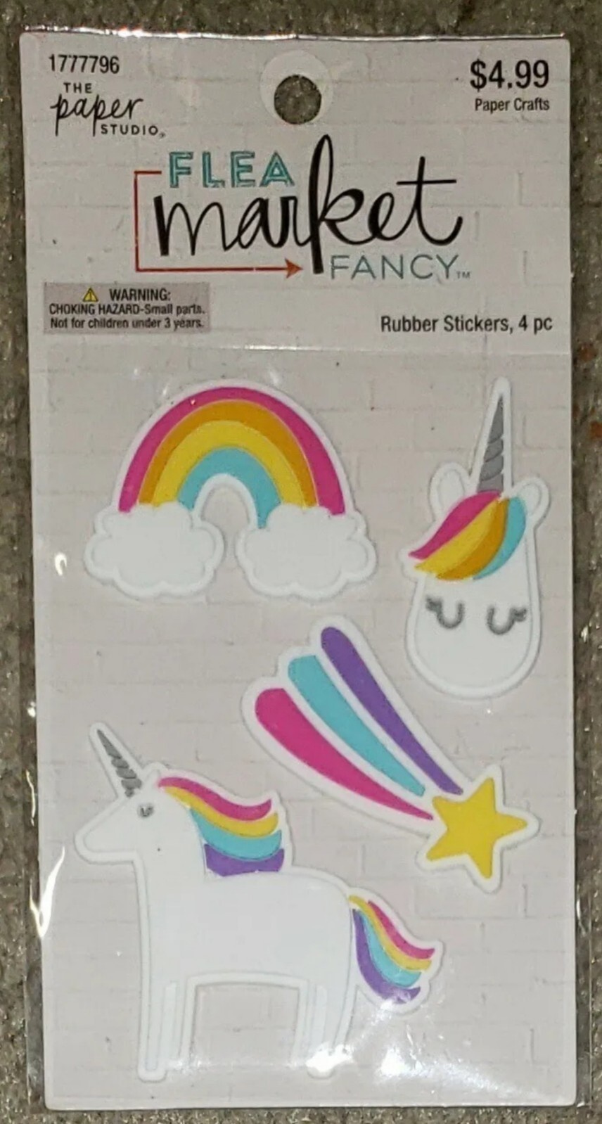 Unicorn 2″×2″ Flea Market Embroidered Iron On Patch New