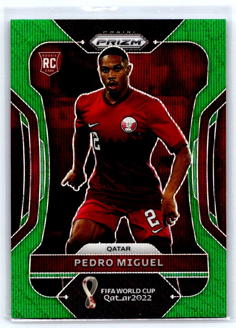 2022 Panini Prizm FIFA World Cup Qatar #189 Pedro Miguel Green Wave bX8c