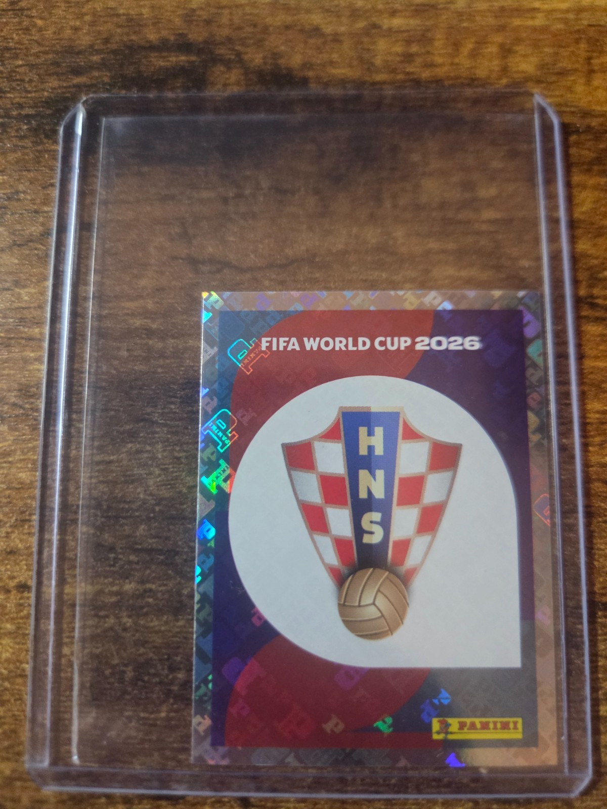 2026 Panini FIFA World Cup Stickers – Croatia Team Logo Badge Foil #CRO 1